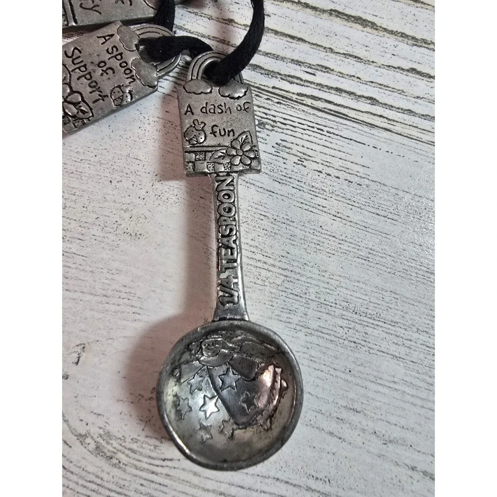 Angel Star Metal Measuring Spoons Set 4 Whimsical‎ Inspirational Kitchen Decor